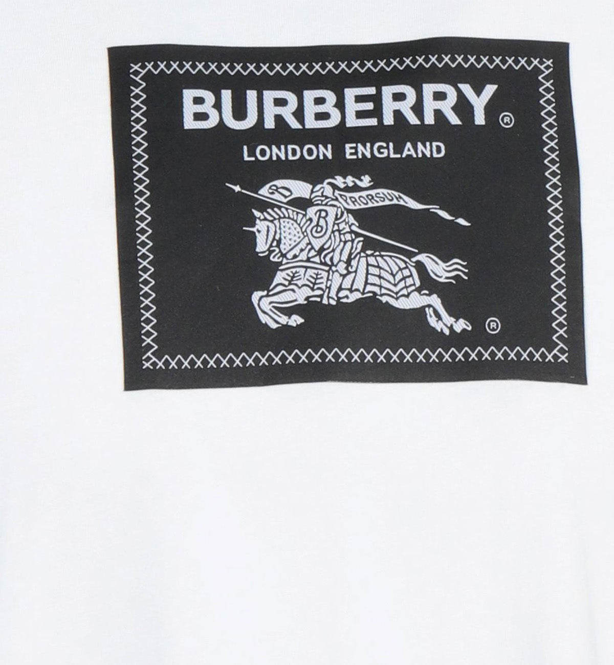Burberry Equestrian Knight Device T-Shirt (White)
