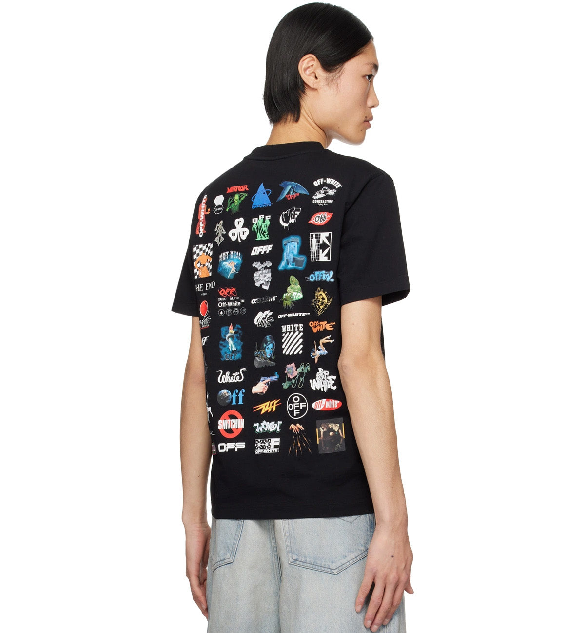 Off-White Logic Cotton T-shirt (Black)