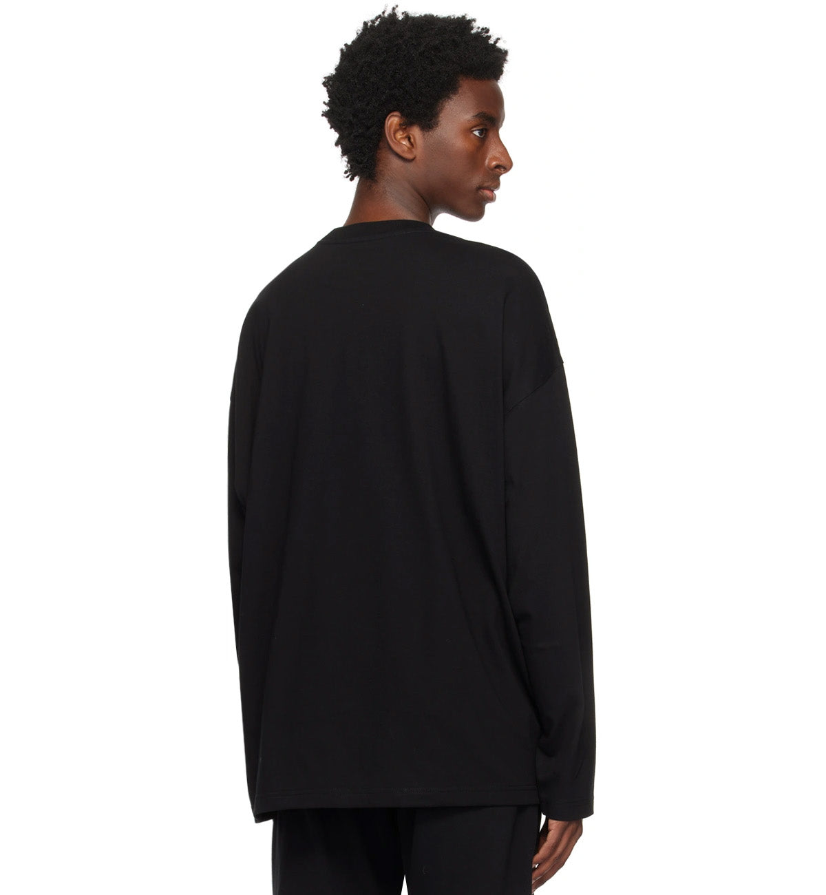 WE11DONE Printed Long Sleeve T-Shirt (Black)