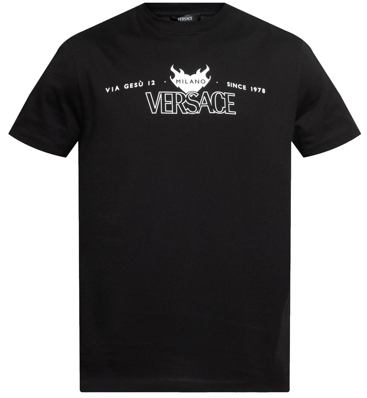 Versace Milano Logo T-Shirt (Black)