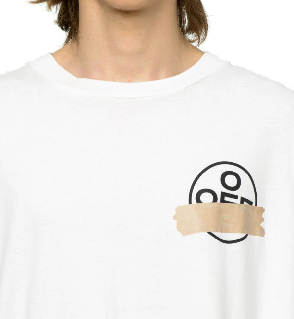 Off-White Cream Tape Arrow T-Shirt (White)