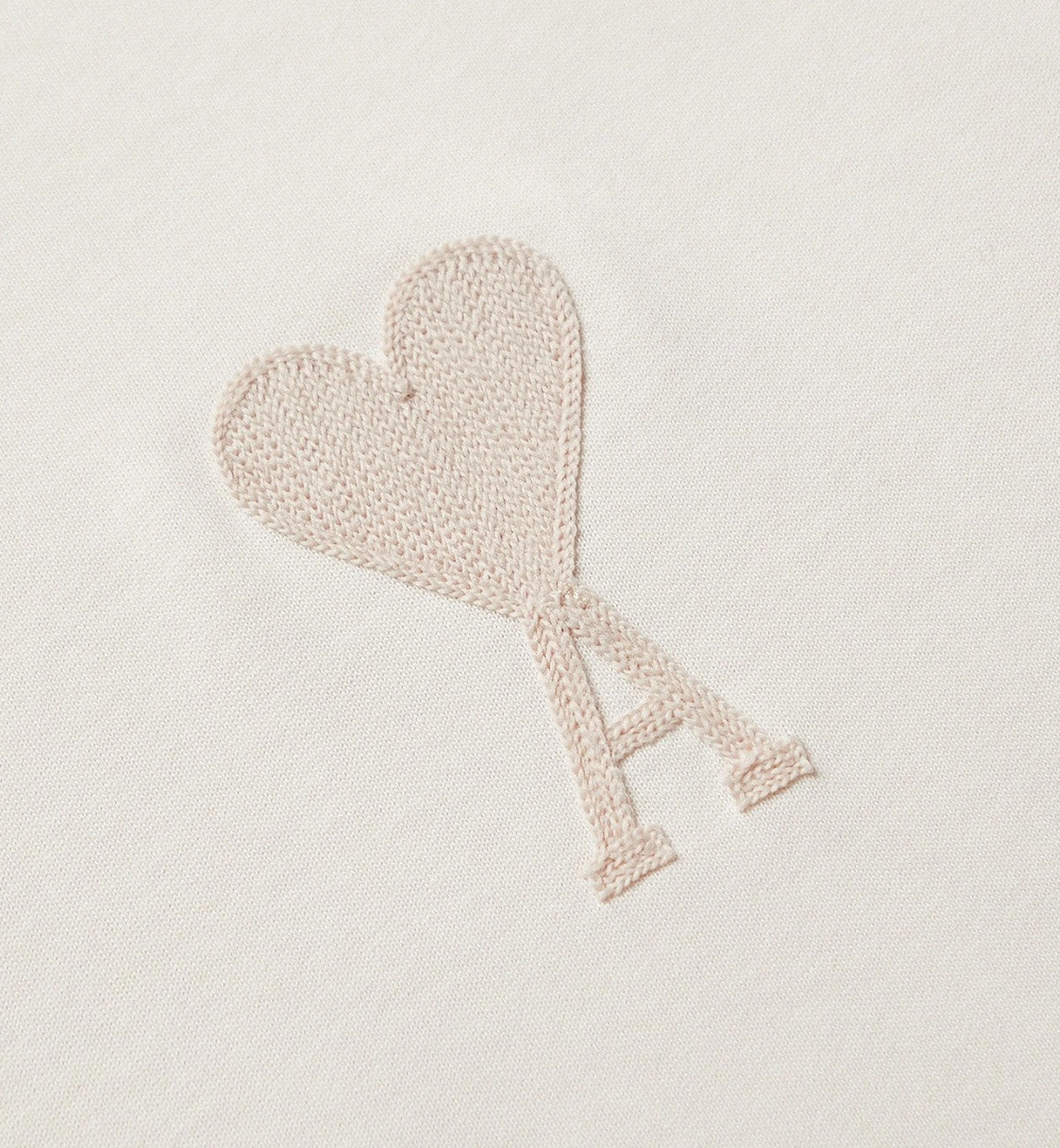 Ami de Coeur Embroidered Heart T-shirt (Neutrals)