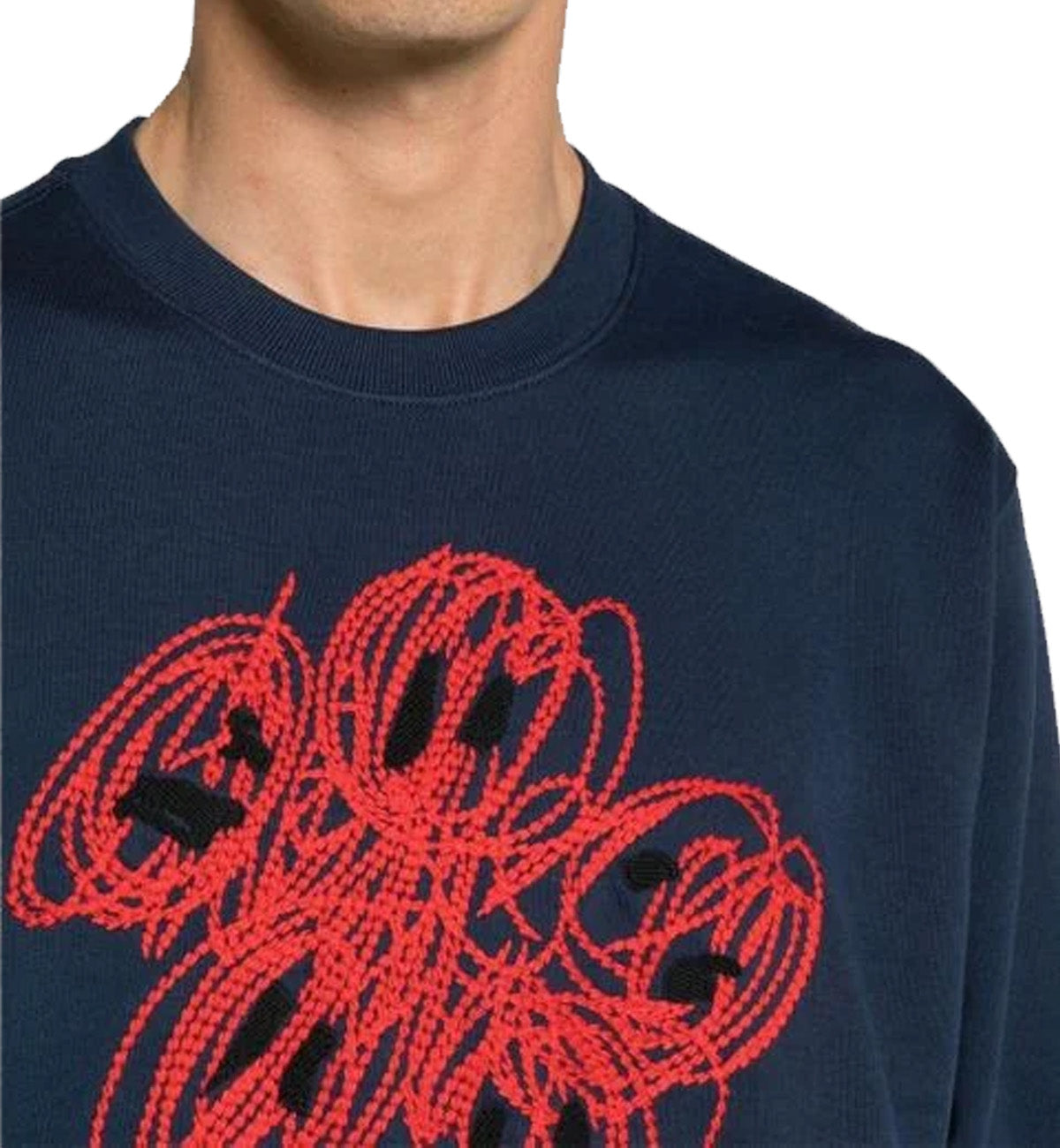 Kenzo Drawn Varsity Sweatshirt (Navy)