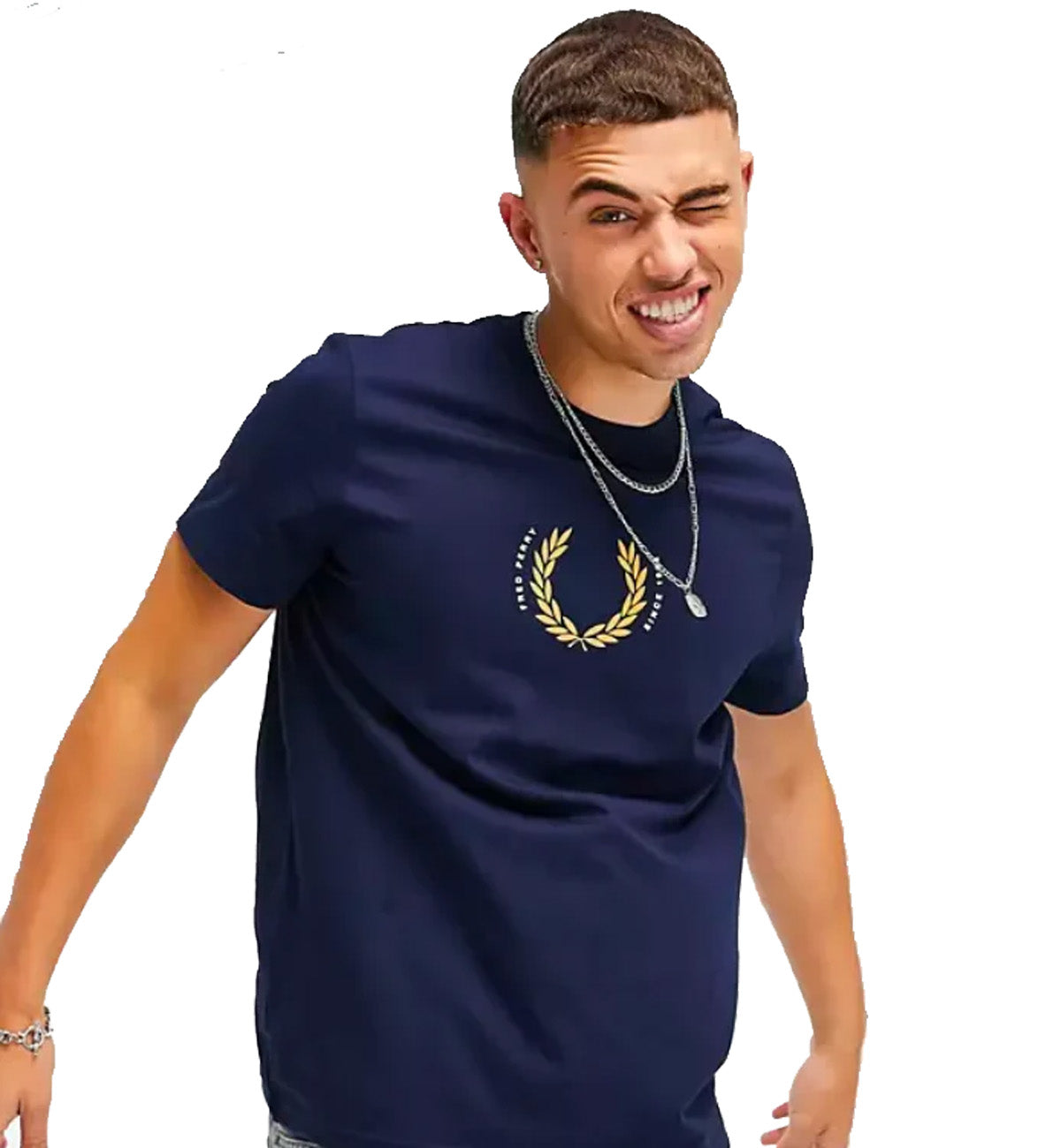 Fred Perry Laurel Wreath T-Shirt (Navy)