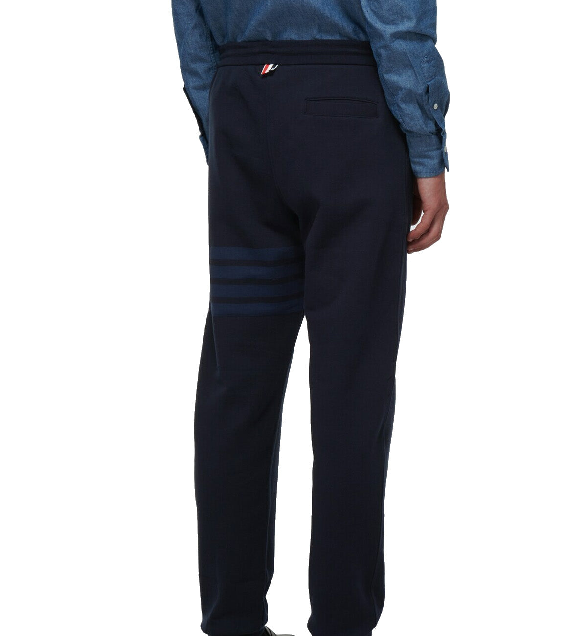 Thom Browne 4 Bar Raglan Crew Sweatpants (Navy)