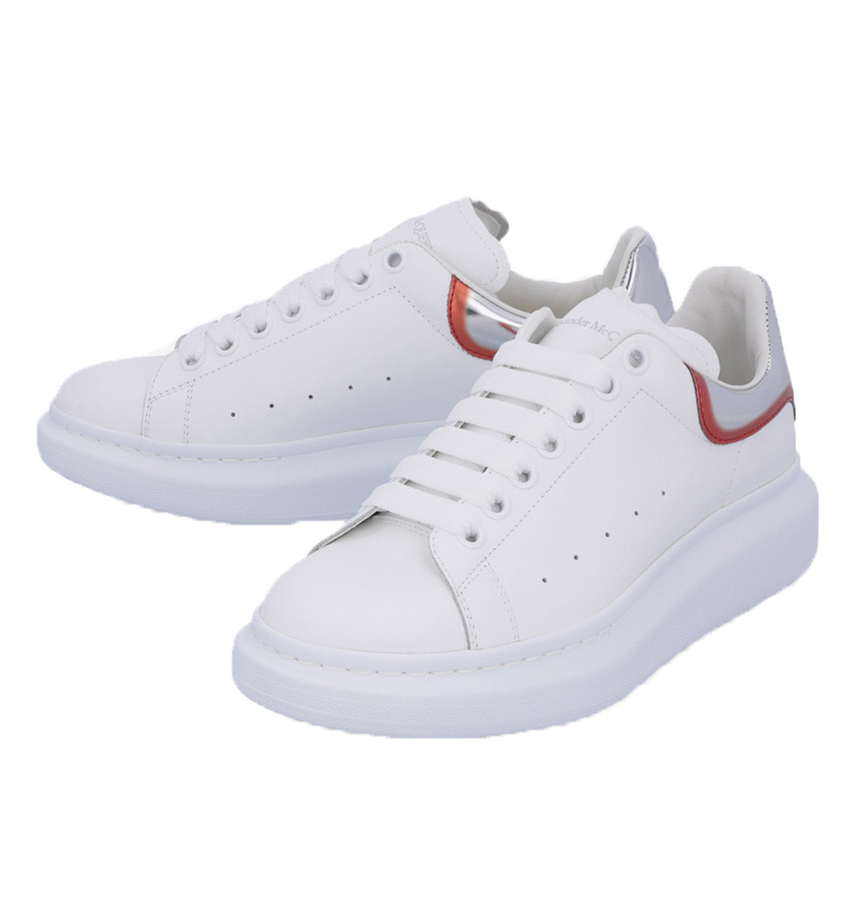 Alexander McQueen Men's Metallic Tab Oversized Sneakers