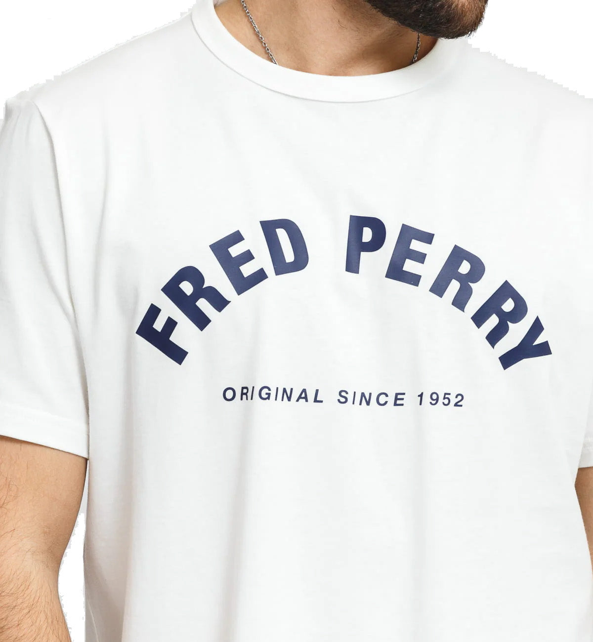 Fred Perry Arch Branded T-Shirt (White)