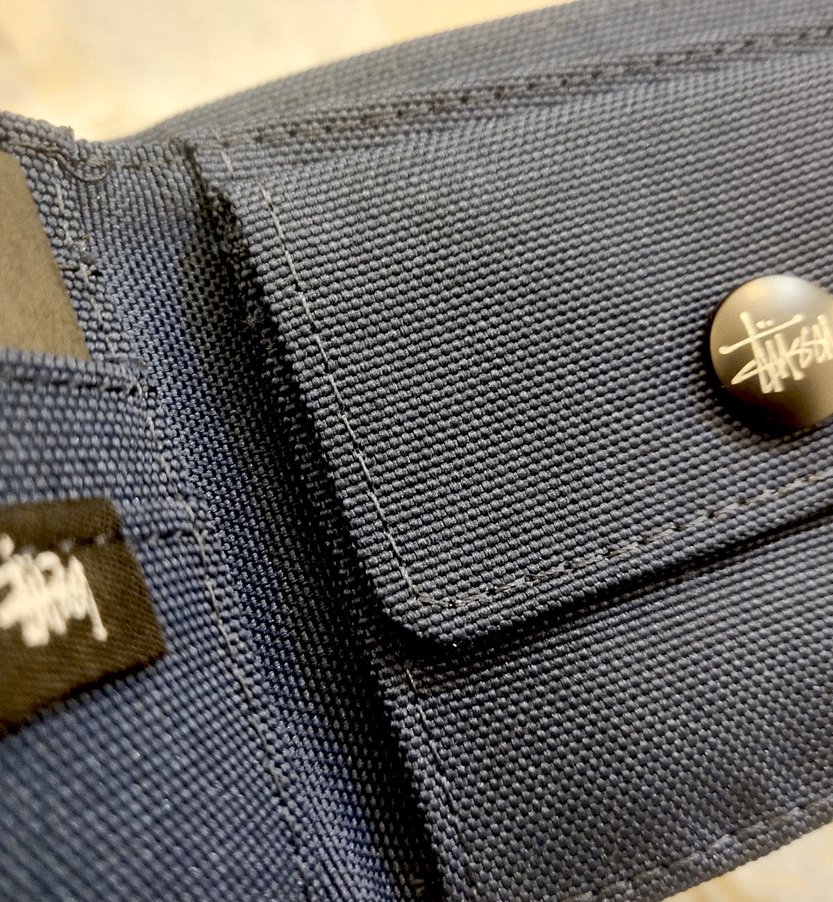 Stussy Multifunctional Classic Oxford Wallet (Navy)