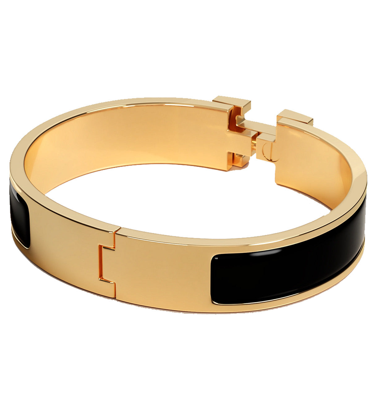 Hermes Clic H bracelet Gold Black