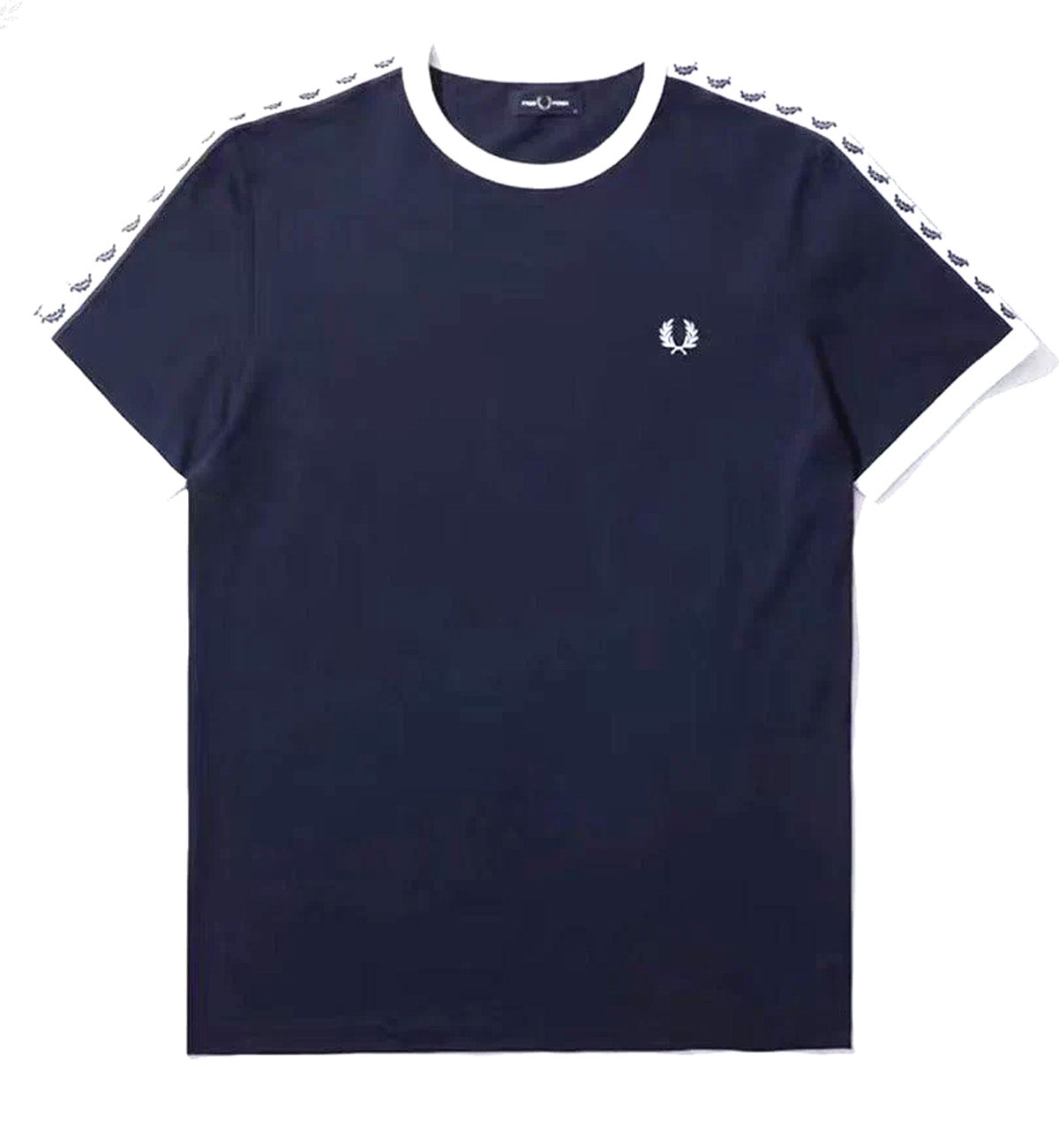 Fred Perry Taped Ringer Tee (Navy Blue)