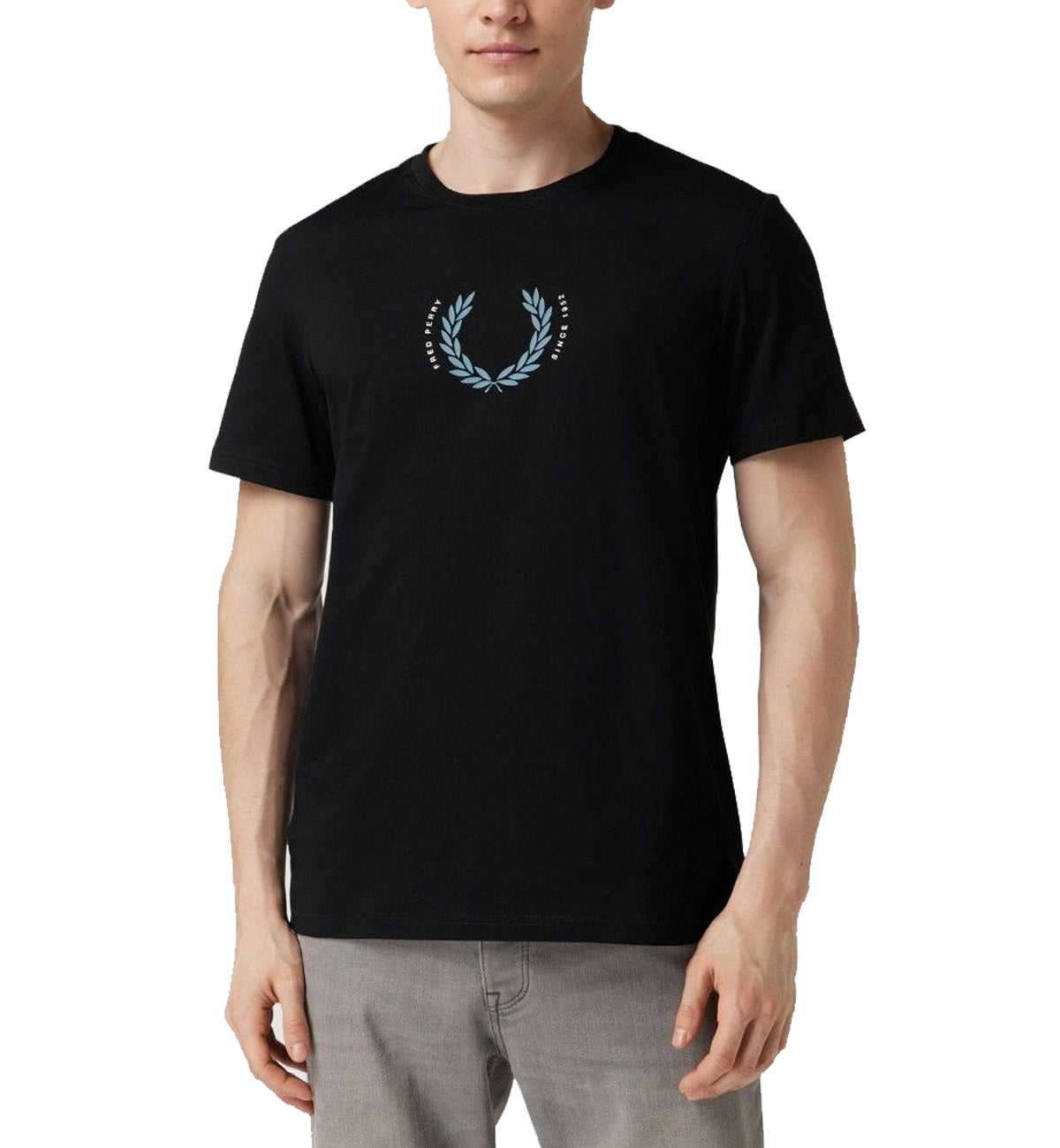Fred Perry Blue Laurel Wreath T-Shirt (Black)