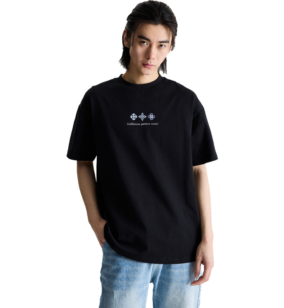 Coldstone Pattern Rune T-Shirt (Black)