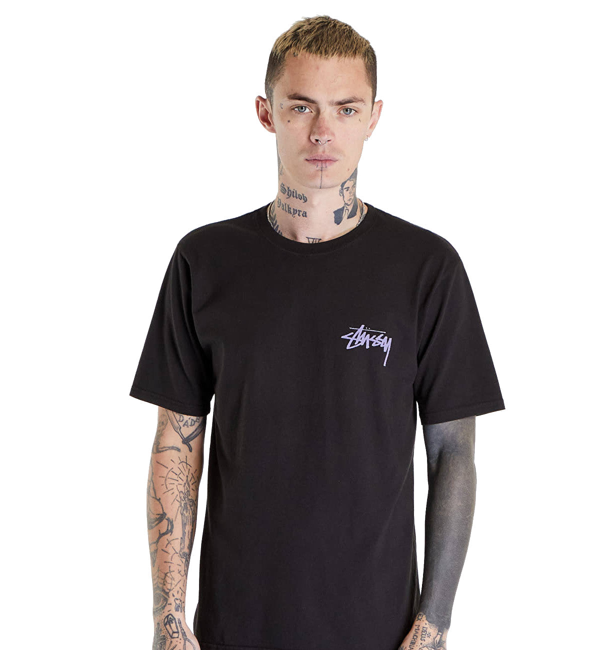 Stussy Skate Posse Pigment Dyed Tee (Black)