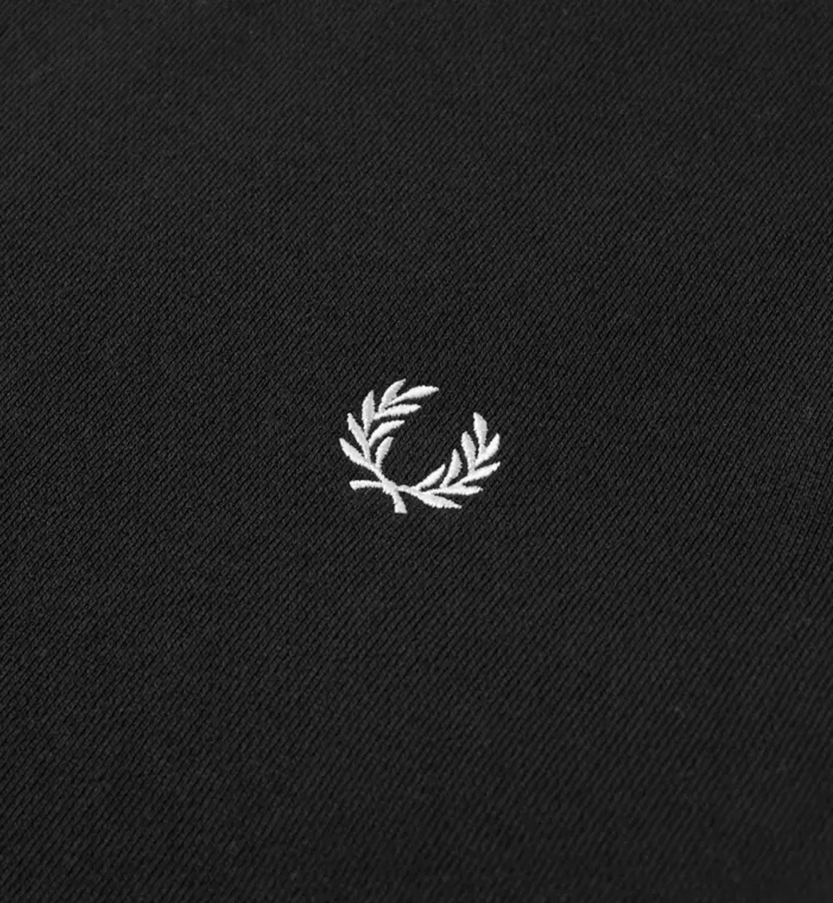 Fred Perry Small Logo Stripe Sleeve Sweatshirt (Black)