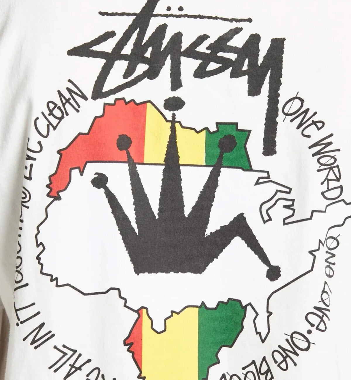 Stussy Live Clean Dyed Tee (White)
