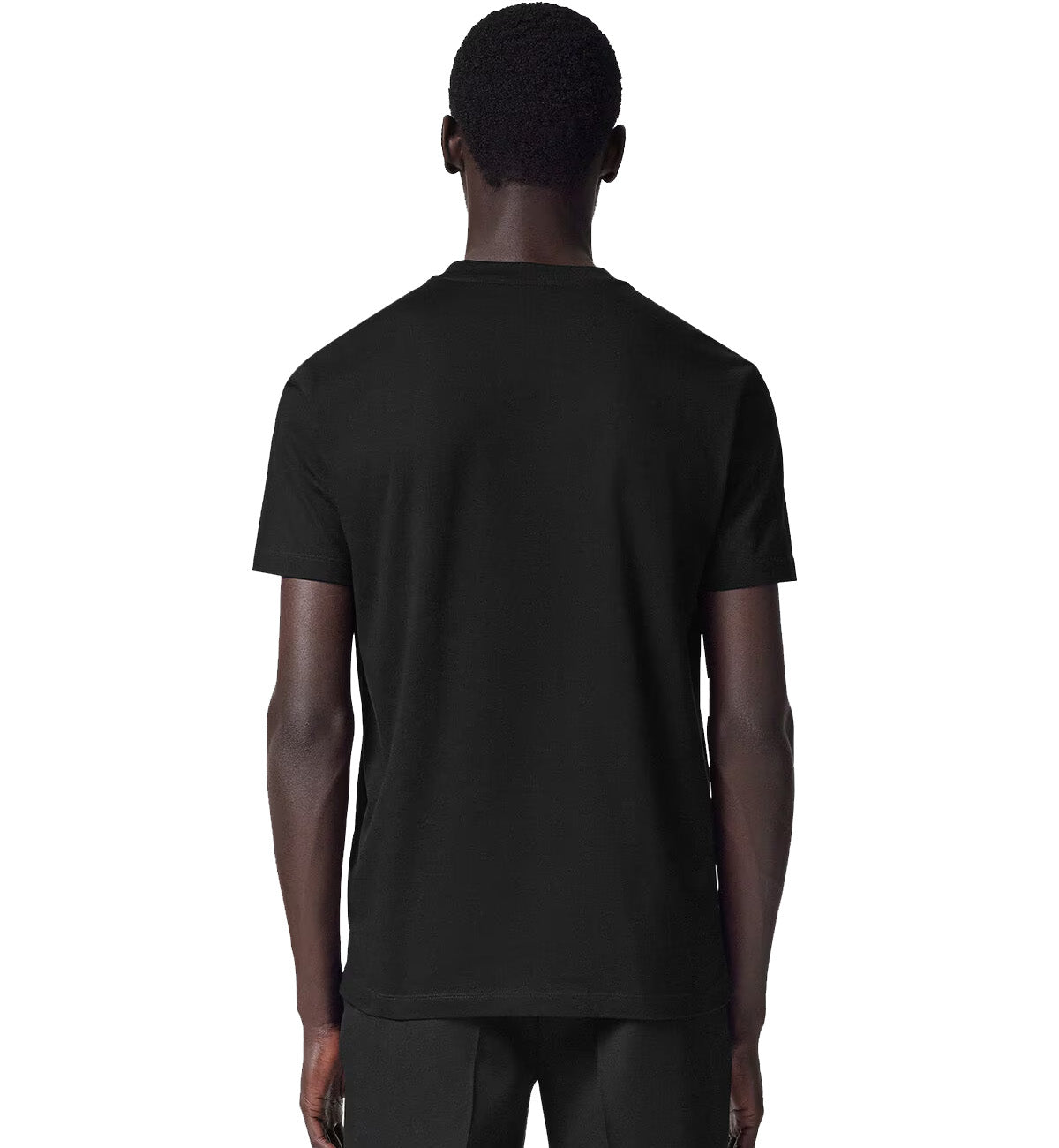 Versace Emroidered Medusa Crystal T-Shirt (Black)