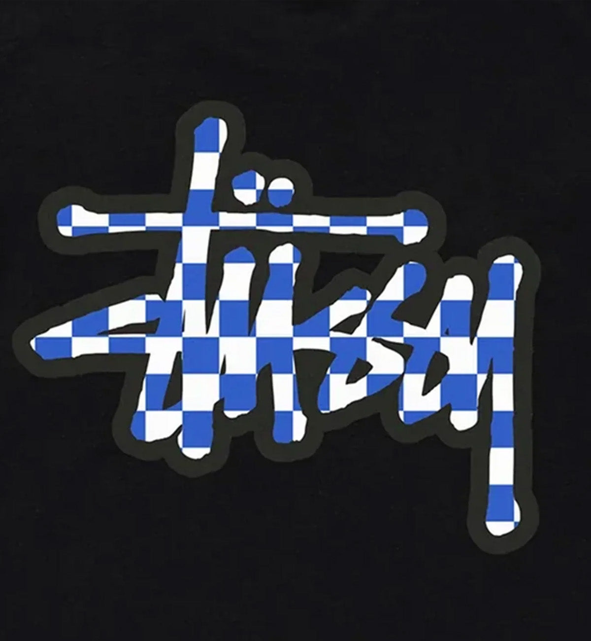 Stussy Checker Stock Tee (Black)