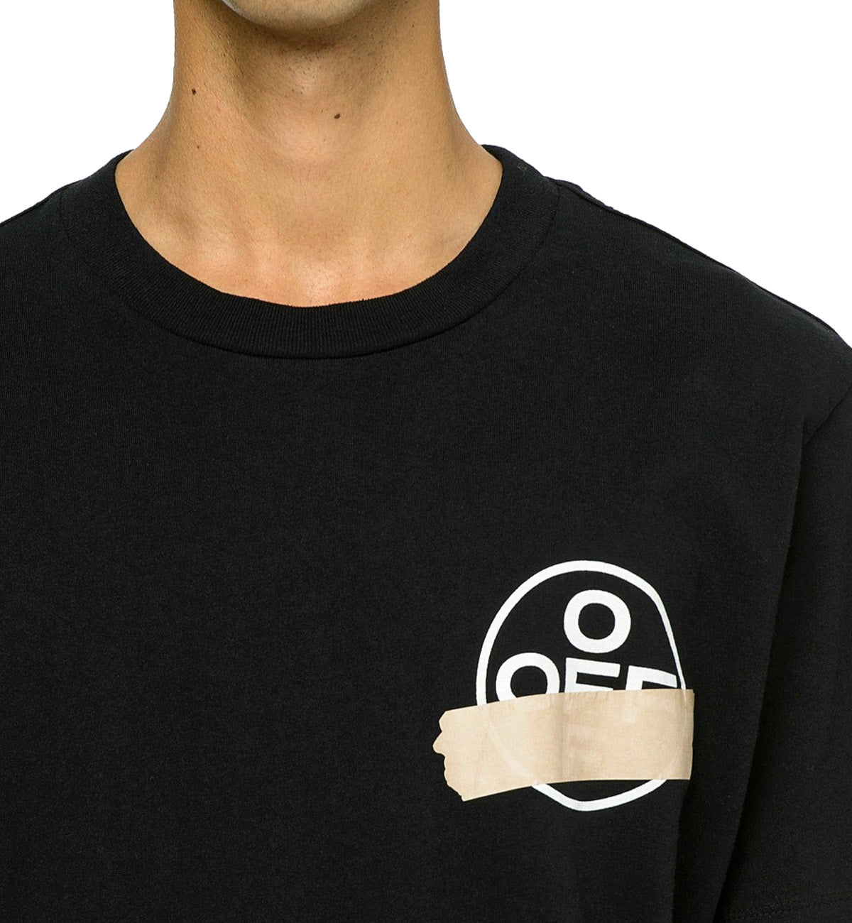 Off-White Cream Tape Arrow T-Shirt (Black)