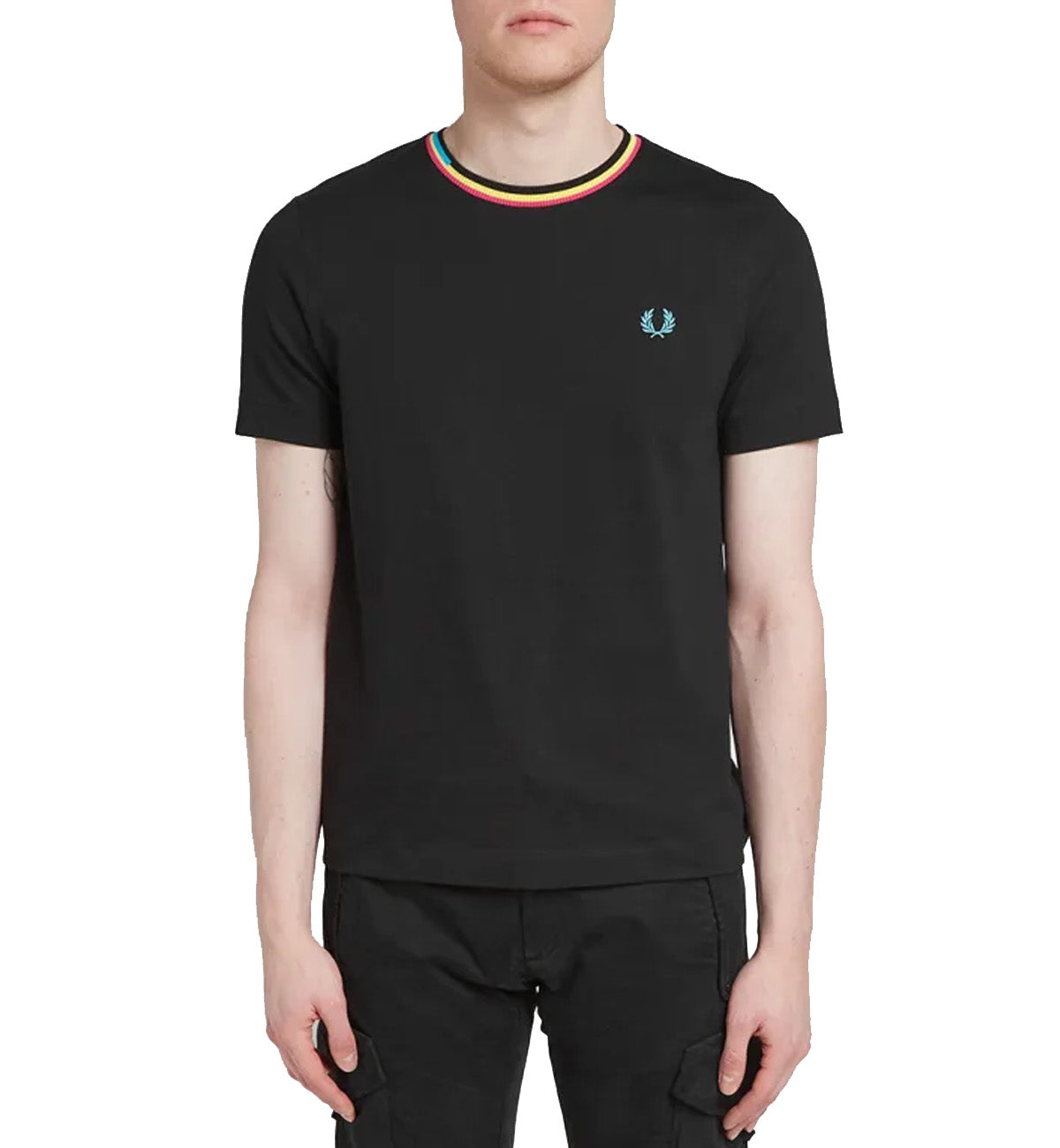 Fred Perry Gradient Twin Tipped T-Shirt (Black)