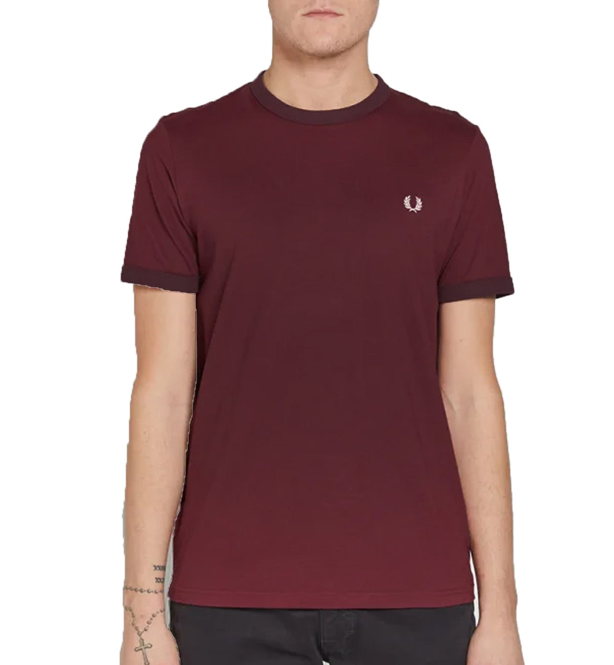 Fred Perry Small Logo T-Shirt (Red)