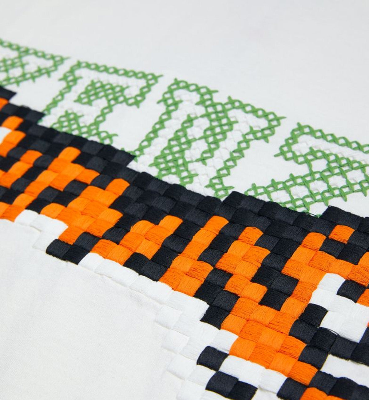 Kenzo Pixel Tiger Embroidered T-shirt (White)