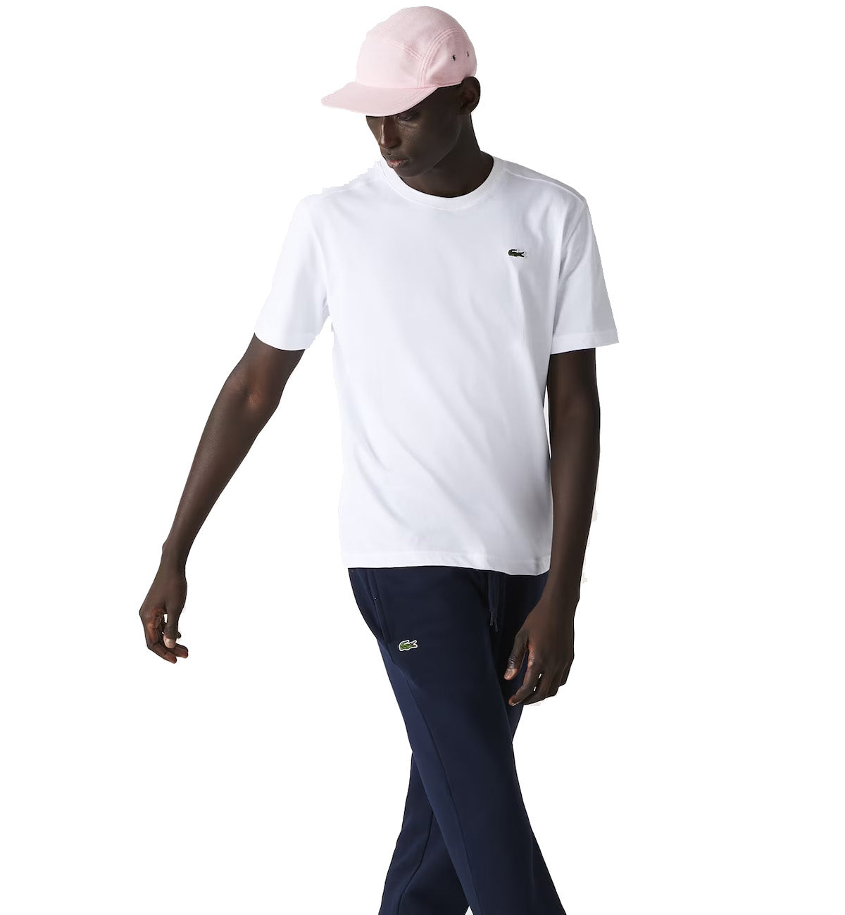 Lacoste Round Neck Small Logo T-Shirt (White)
