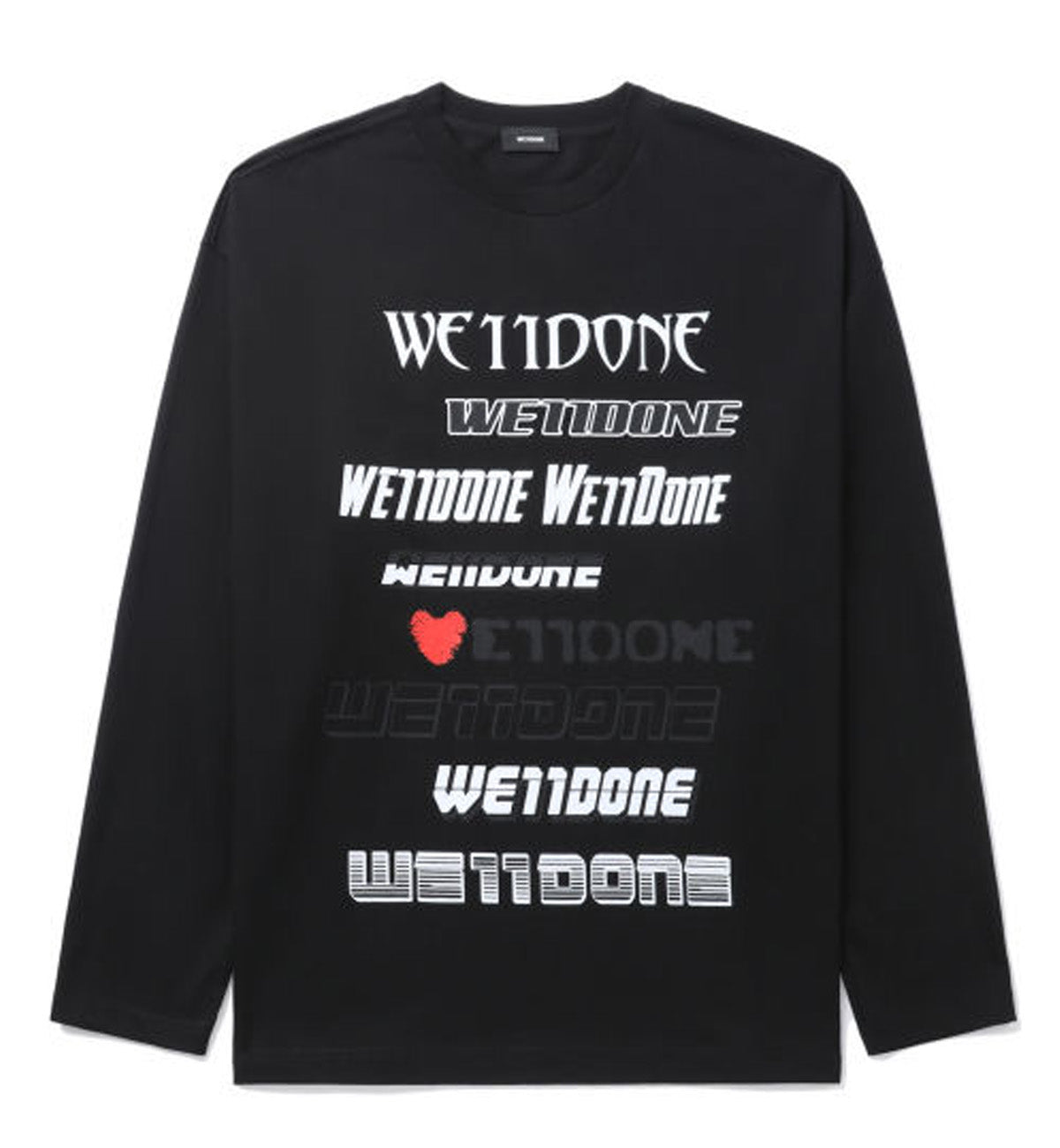 Supreme x Thrasher Multi Logo Long-Sleeve Tee 'Black