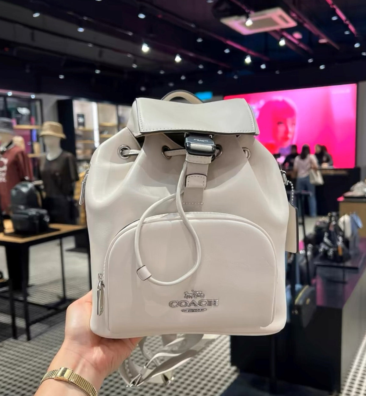 Coach Pace Backpack (White)