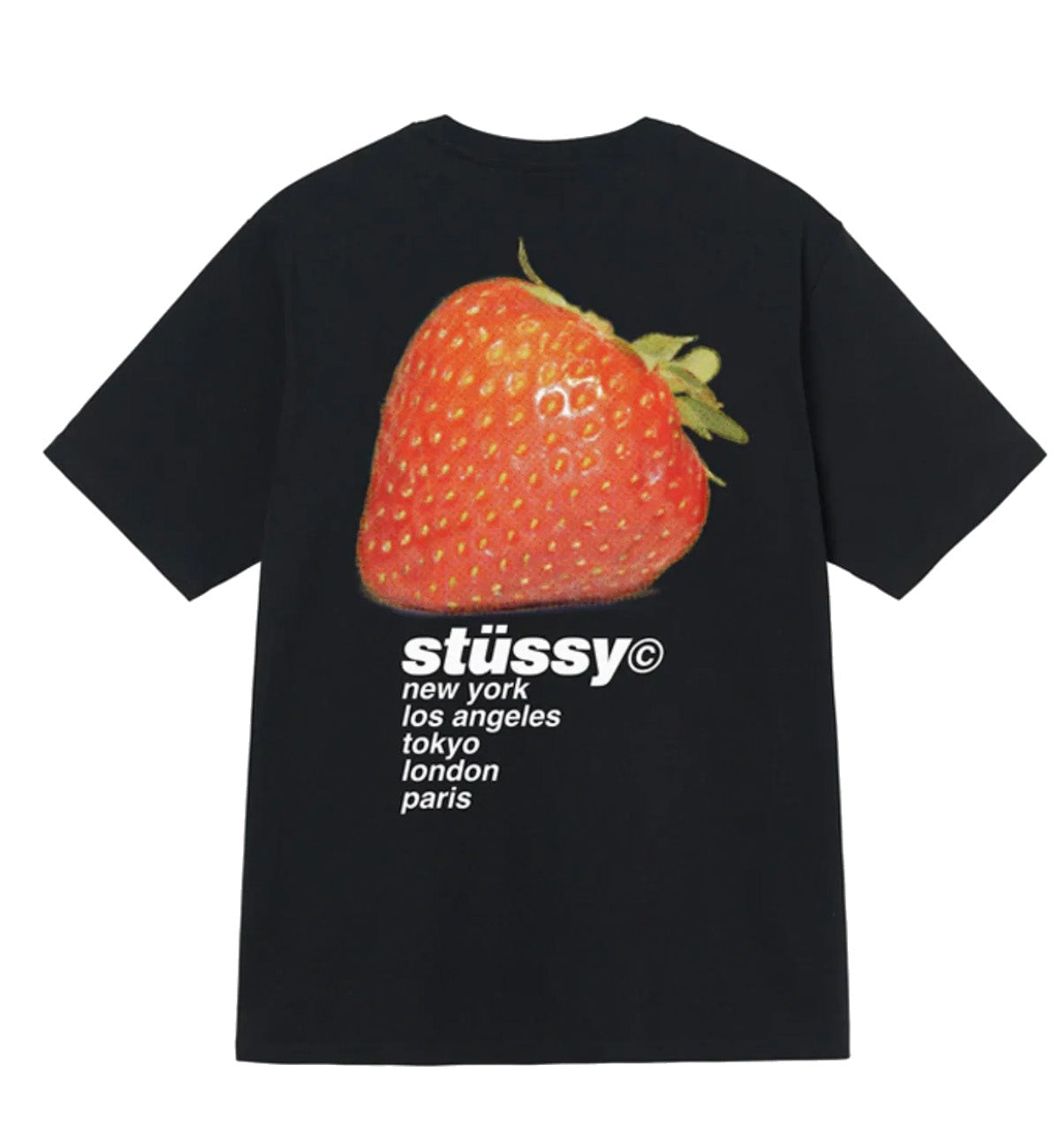 Stussy Strawberry Tee (Black)