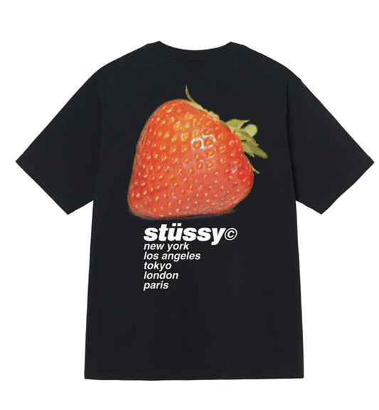 Stussy Strawberry Tee (Black)