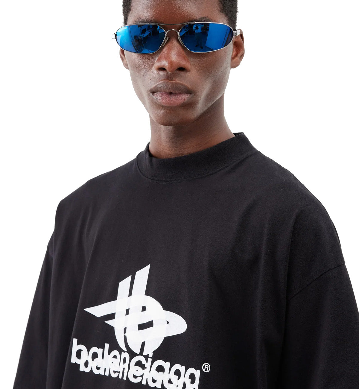 Balenciaga Oversized Logo-Print Cotton-Jersey T-Shirt