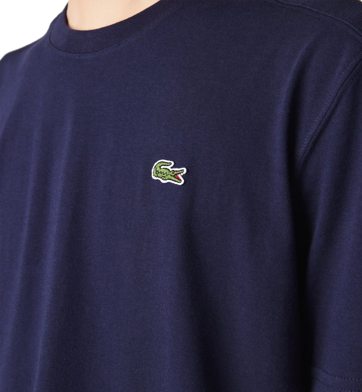 Lacoste Round Neck Small Logo T-Shirt (Navy)