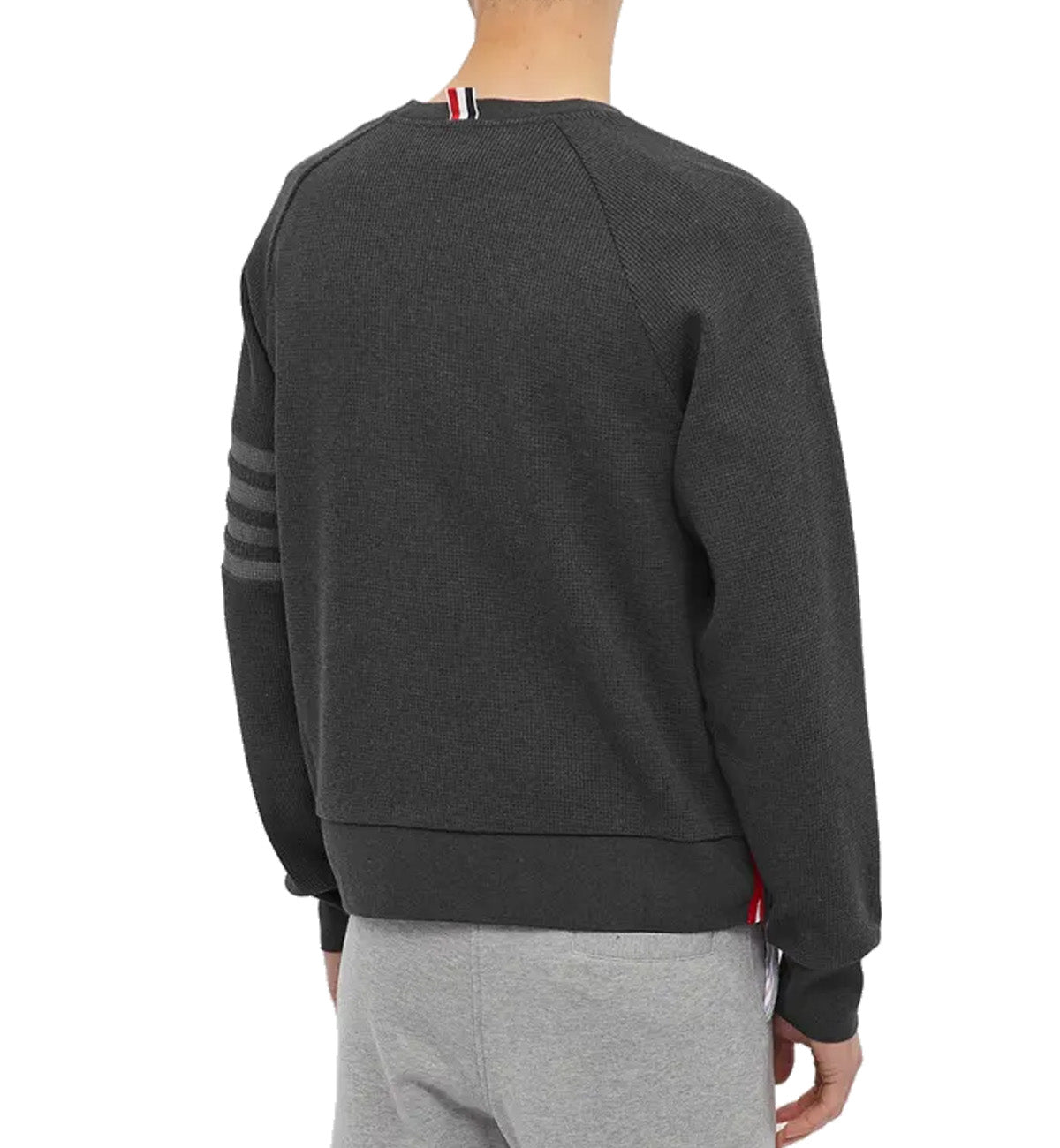 Thom Browne 4 Bar Raglan Crew Sweatshirt (Grey)