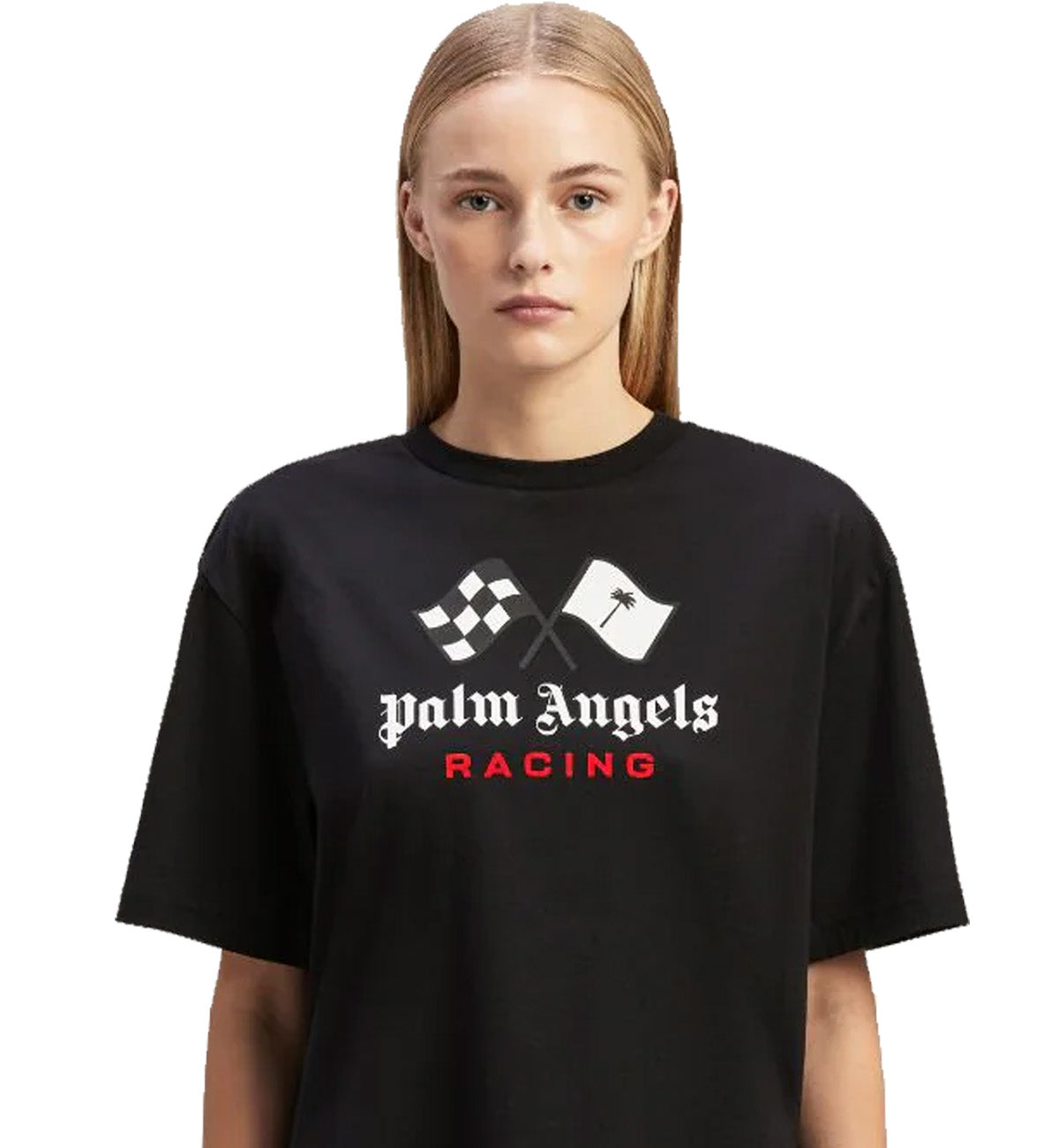 Palm Angels Black 2023 Racing T-Shirt