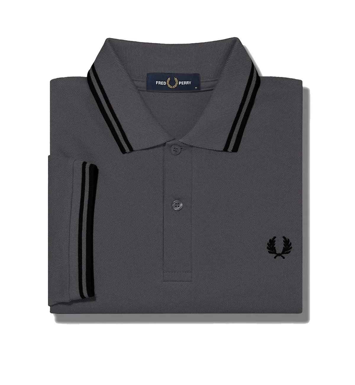 Fred Perry Black Twin Tipped Grey Polo Shirt