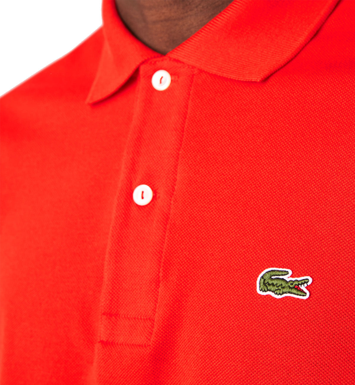 Lacoste Classic Fit Cotton Polo Shirt (Bright Red)