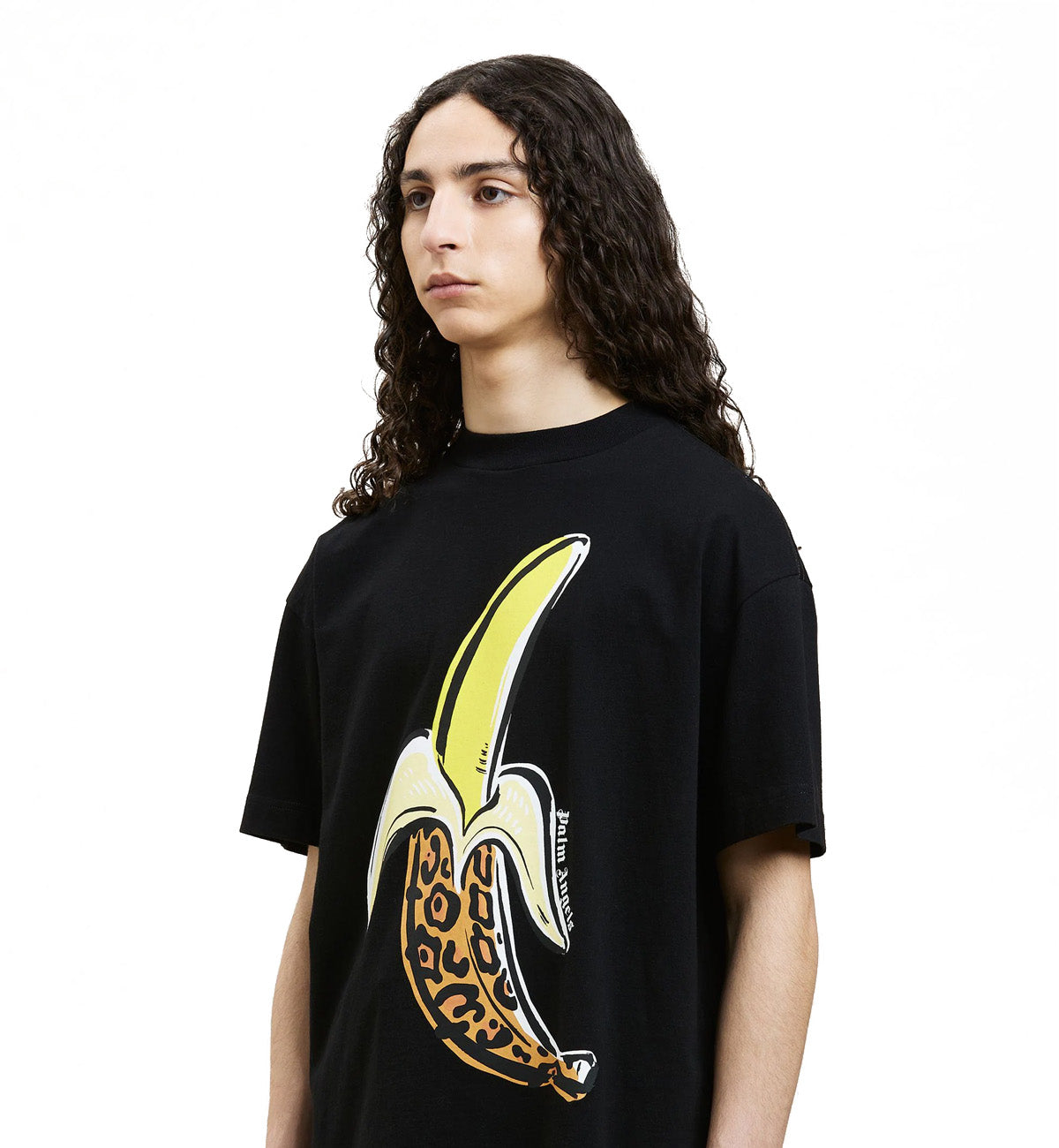 Palm Angels Leopard Banana Classic T-Shirt (Black)