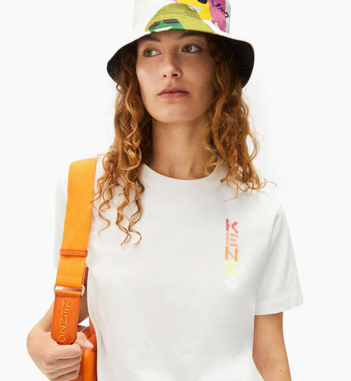 Kenzo Logo Loose T-Shirt (White)