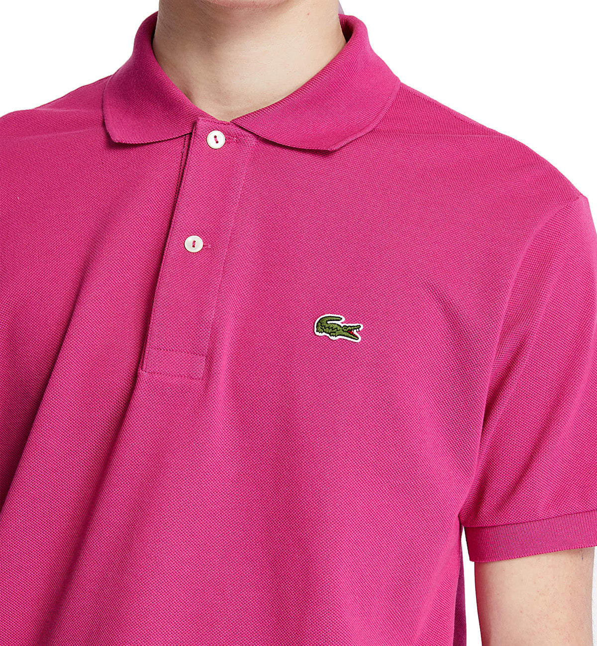 Lacoste Classic Fit Cotton Polo Shirt (Rose Pink)
