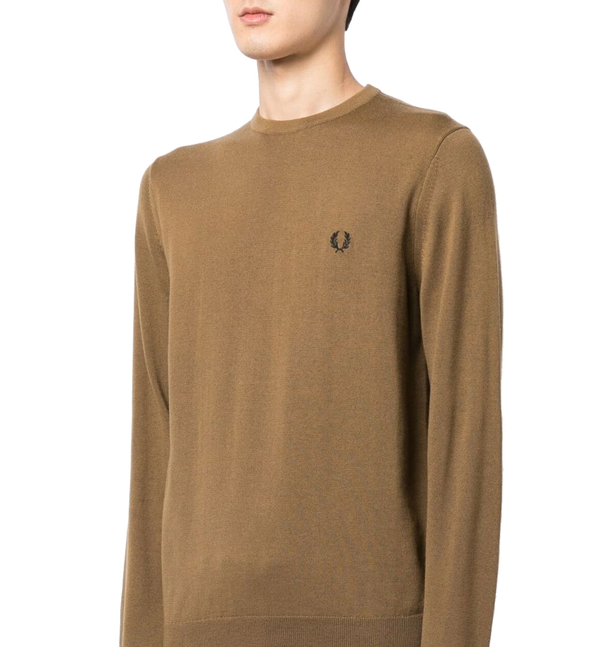 Fred Perry Crew Neck Sweatshirt (Brown)