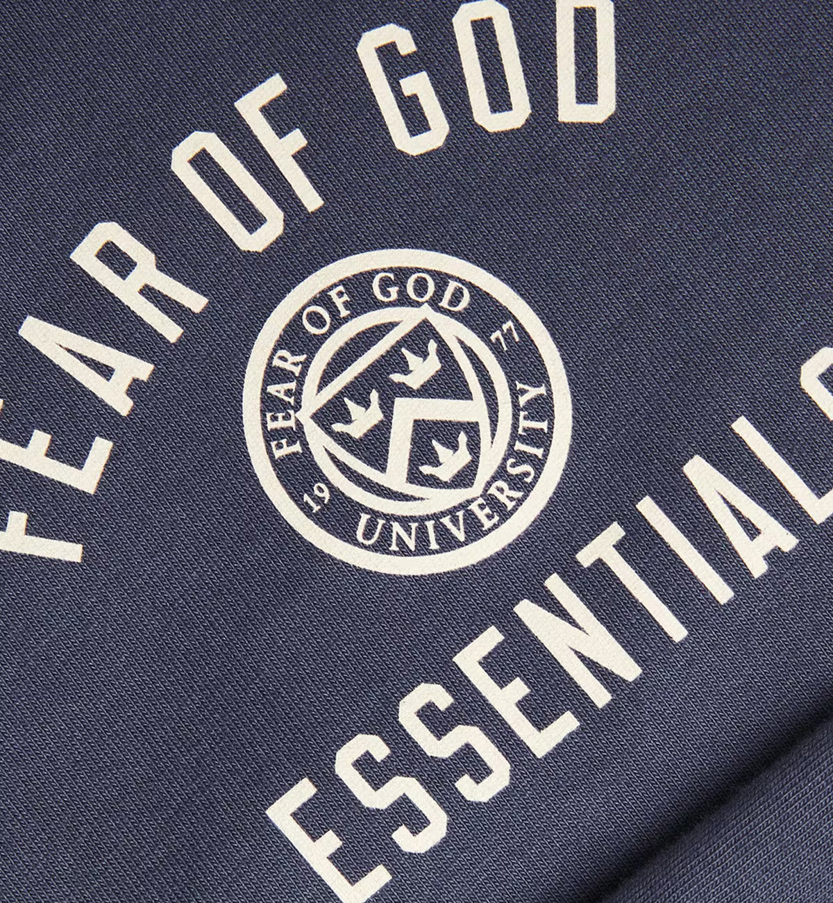 Fear of God Essentials University Crest Logo T-Shirt (Marine)