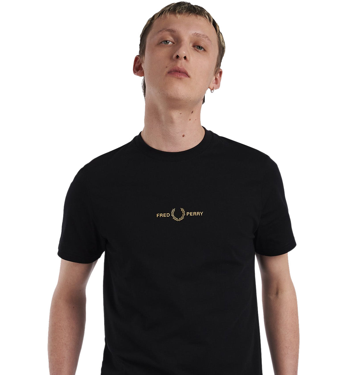 Fred Perry Small Logo Black T-Shirt 2023 (Black)