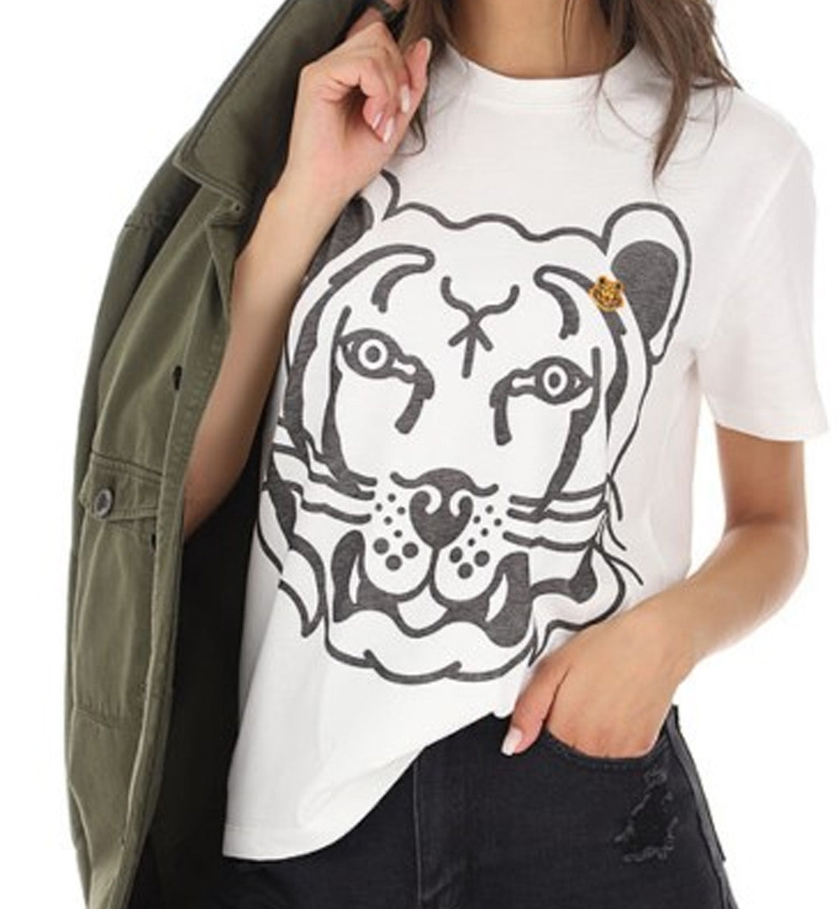 Kenzo SS22 Big Tiger T-Shirt (White)