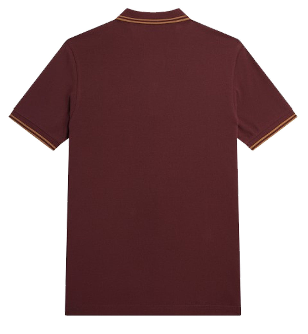 Fred Perry Bronze Double Stripe Oxblood Polo Shirt