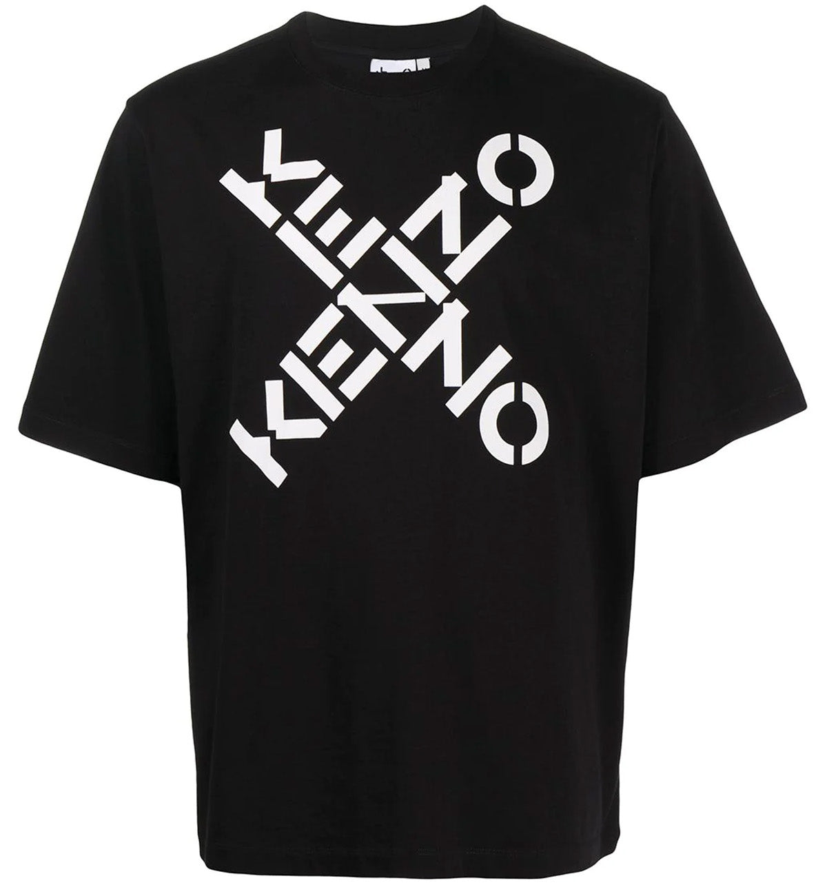Kenzo Crossed Logo Crew-Neck T-Shirt (New Design)