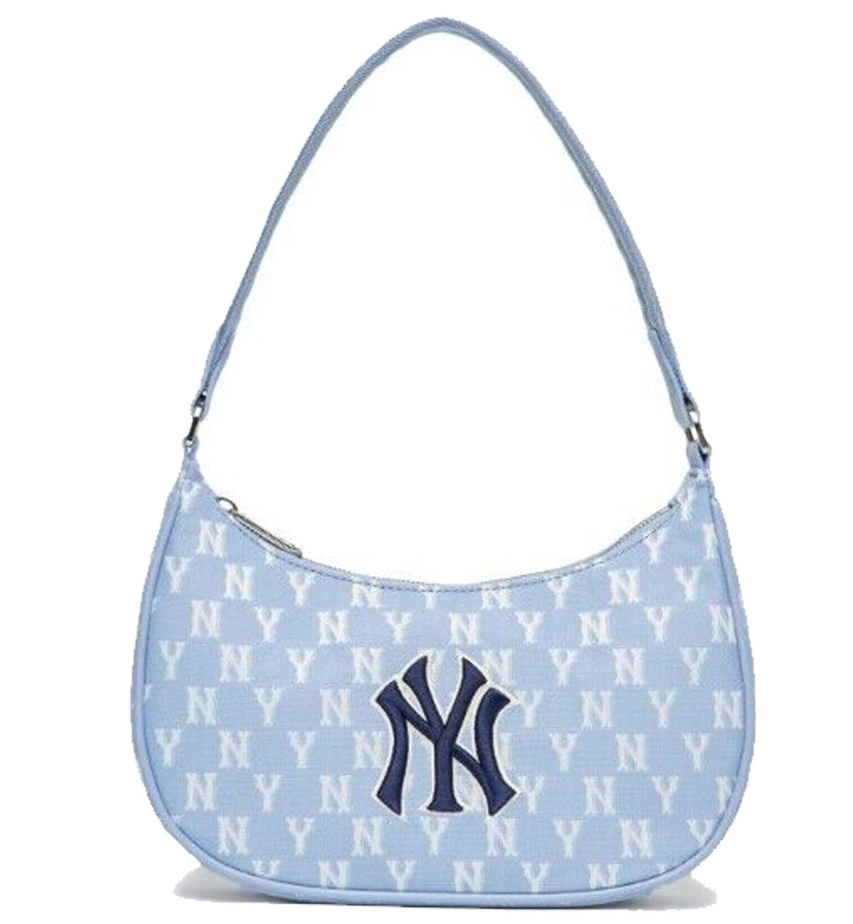 MLB Monogram Jacquard Hobo Bag (Light Blue)