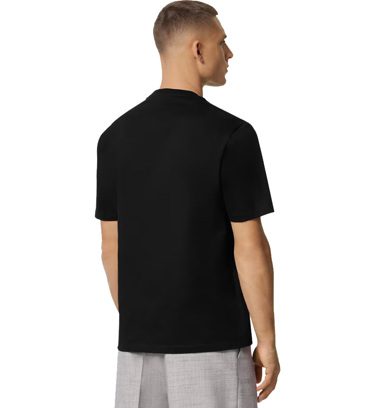 Versace Embroidered University Coral T-Shirt (Black)