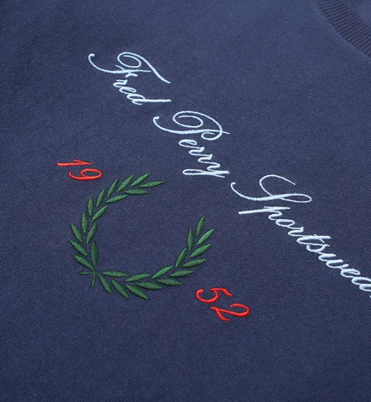 Fred Perry Archive Branded T-Shirt (Carbon Blue)