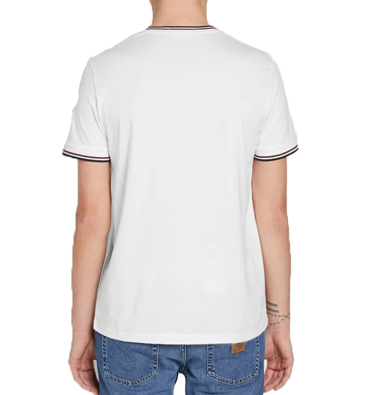 Fred Perry Red & Black Twin Tipped T-Shirt