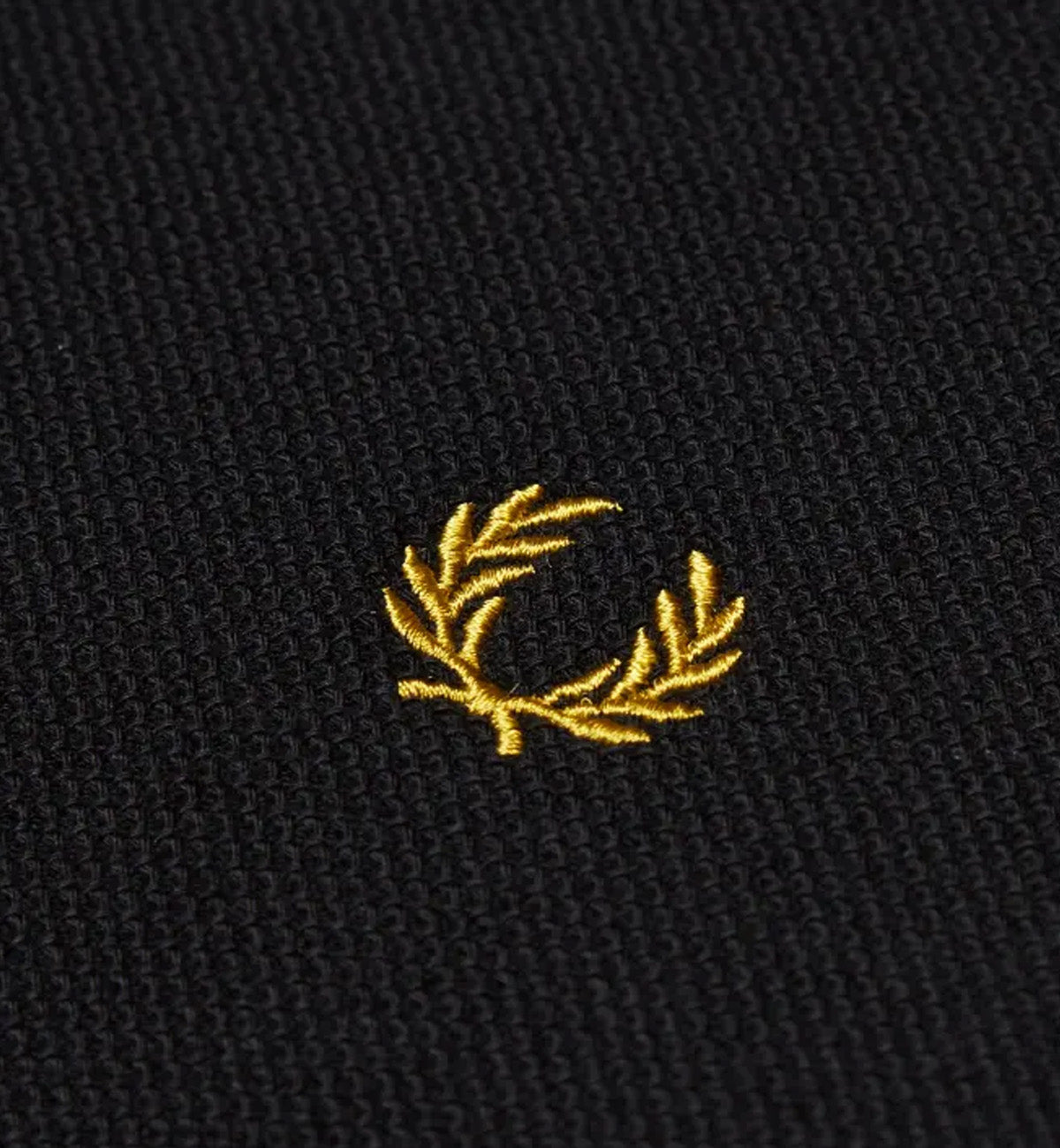 Fred Perry Yellow White Stripe Black Polo Shirt